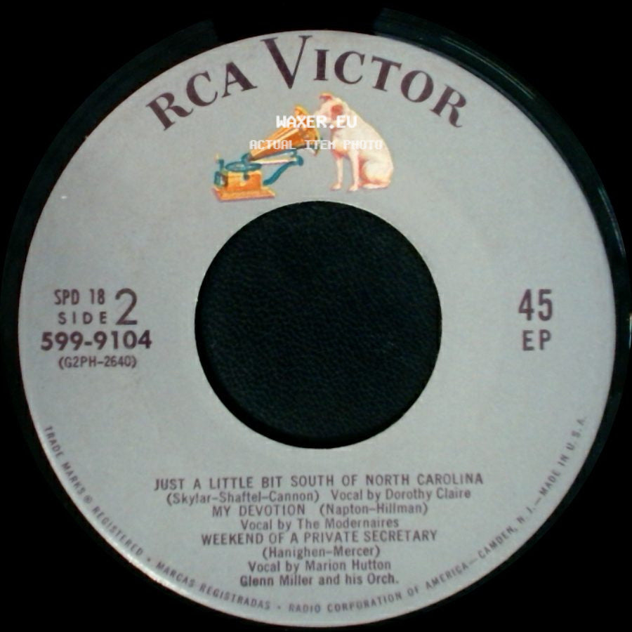 Glenn Miller And His Orch. - Always In My Heart / Weekend Of A Private Secretary side B