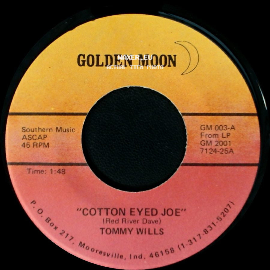 Tommy Wills - "Mama Don't Allow" / Cotton Eyed Joe side B