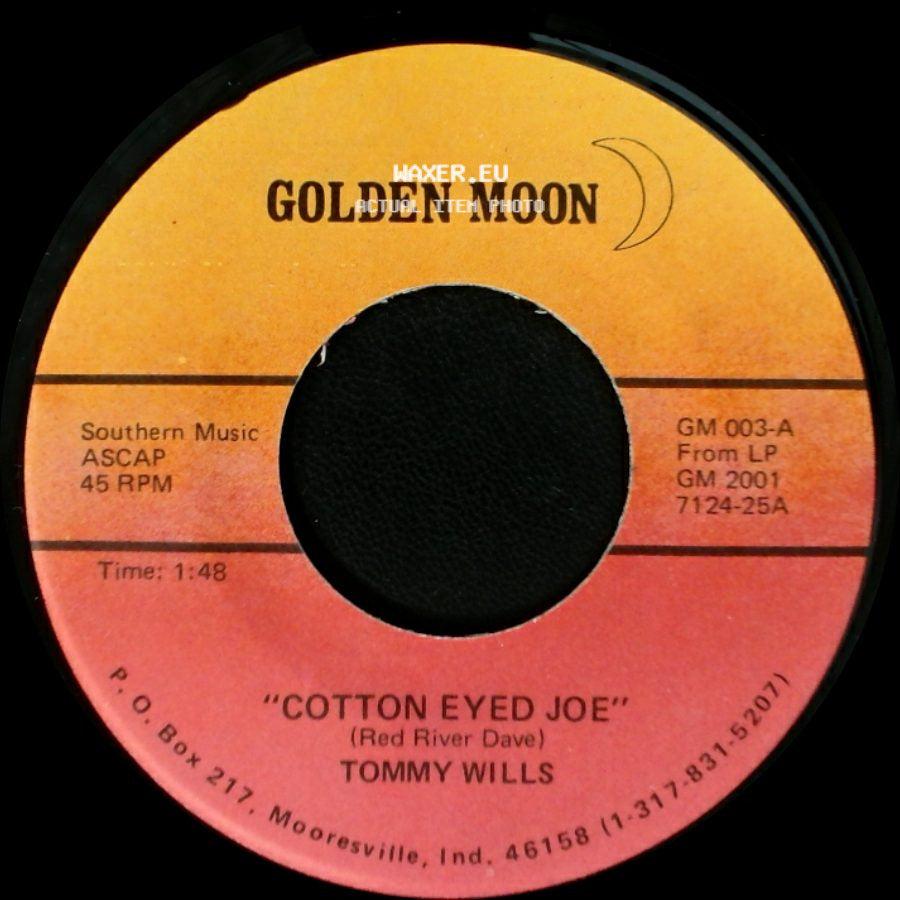 Tommy Wills - Cotton Eyed Joe / Mama Don't Allow side A
