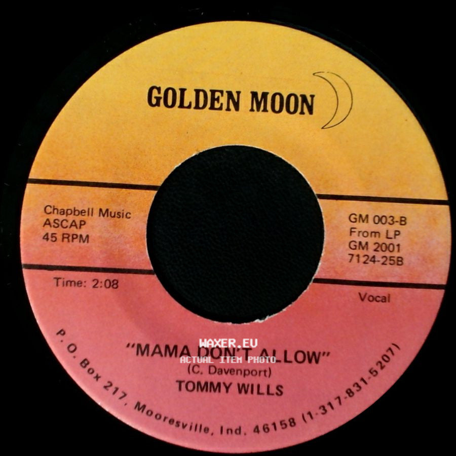 Tommy Wills - Cotton Eyed Joe / Mama Don't Allow side B