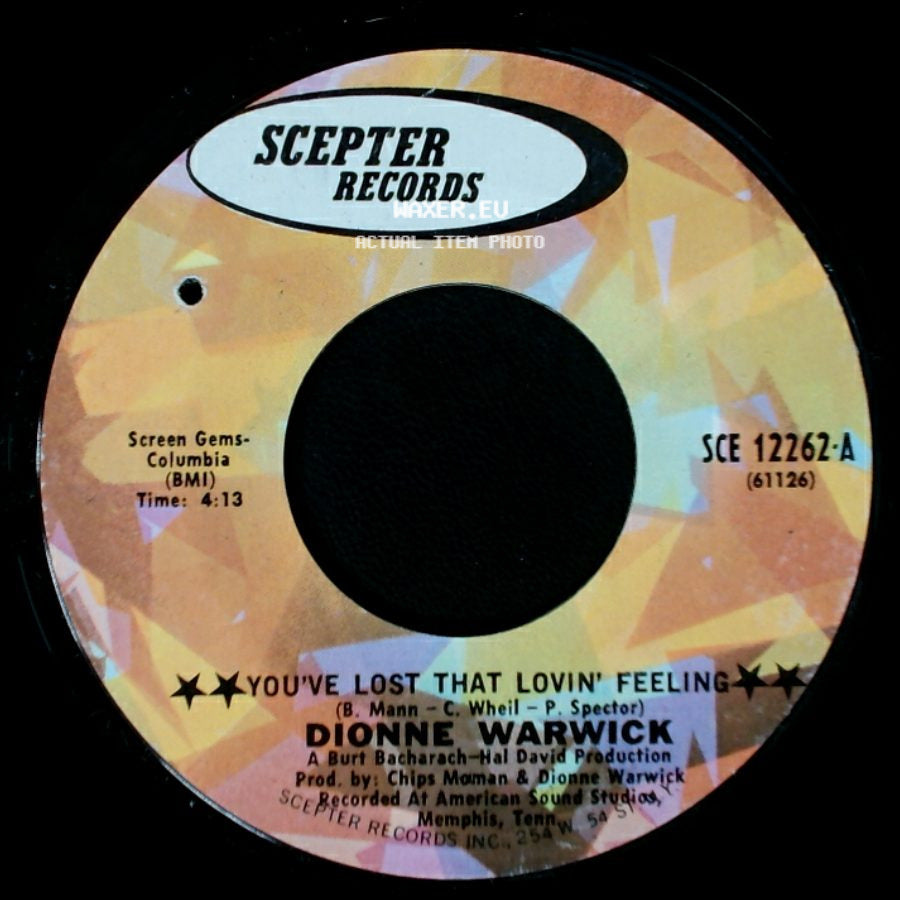 Dionne Warwick - You've Lost That Lovin' Feeling / Window Wishing side A