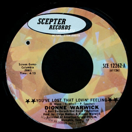 Dionne Warwick - You've Lost That Lovin' Feeling / Window Wishing side A