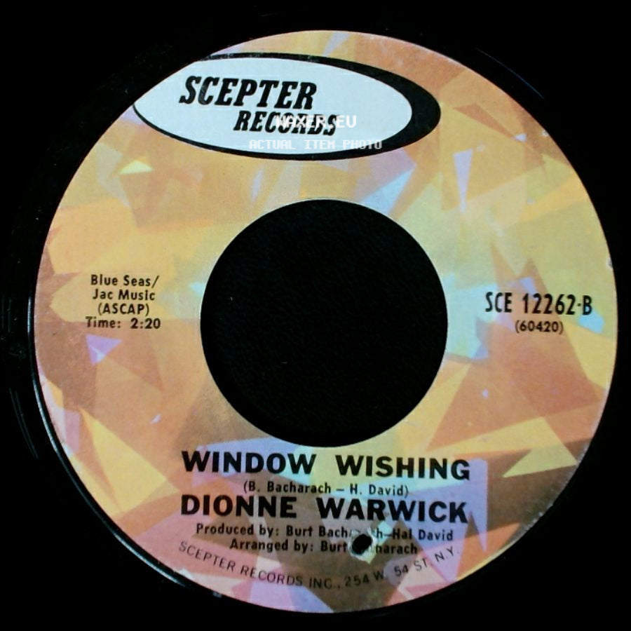 Dionne Warwick - You've Lost That Lovin' Feeling / Window Wishing side B