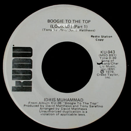 Idris Muhammad - Boogie To The Top (Look Up) (Part 1) / Boogie To The Top (Look Up) (Part 1) side A