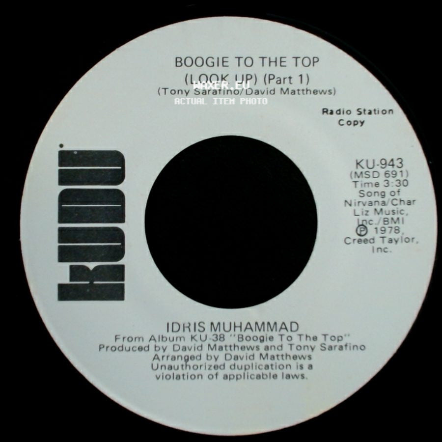 Idris Muhammad - Boogie To The Top (Look Up) (Part 1) / Boogie To The Top (Look Up) (Part 1) side B