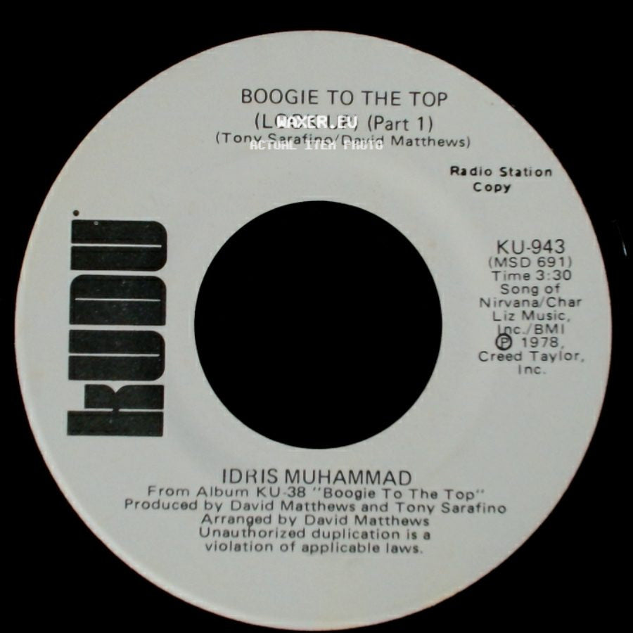 Idris Muhammad - Boogie To The Top (Look Up) (Part 1) / Boogie To The Top (Look Up) (Part 1) side B