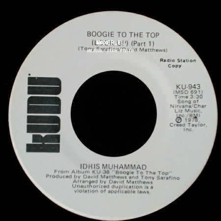 Idris Muhammad - Boogie To The Top (Look Up) (Part 1) / Boogie To The Top (Look Up) (Part 1) side B
