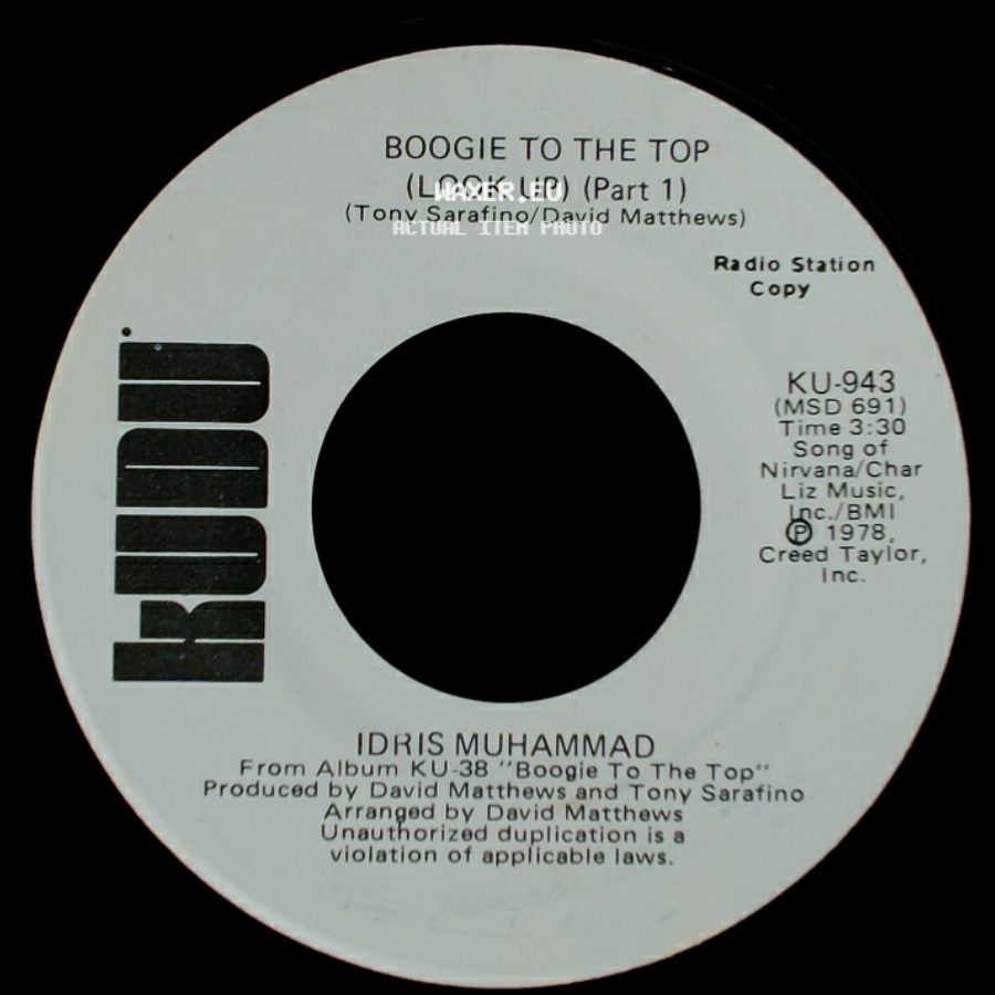 Idris Muhammad - Boogie To The Top (Look Up) (Part 1) / Boogie To The Top (Look Up) (Part 1) side A