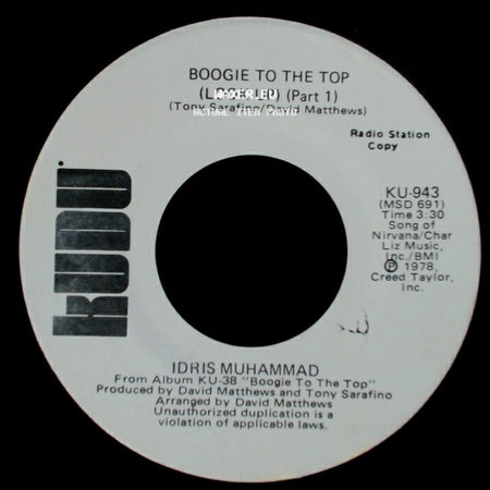 Idris Muhammad - Boogie To The Top (Look Up) (Part 1) / Boogie To The Top (Look Up) (Part 1) side B