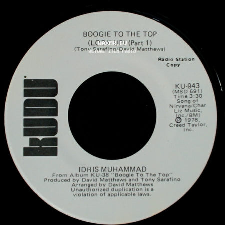 Idris Muhammad - Boogie To The Top (Look Up) (Part 1) / Boogie To The Top (Look Up) (Part 1) side A