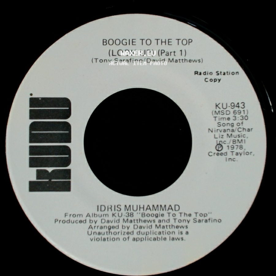 Idris Muhammad - Boogie To The Top (Look Up) (Part 1) / Boogie To The Top (Look Up) (Part 1) side A