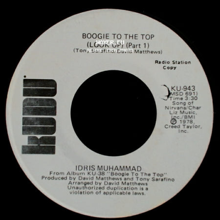 Idris Muhammad - Boogie To The Top (Look Up) (Part 1) / Boogie To The Top (Look Up) (Part 1) side B