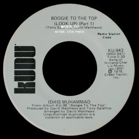 Idris Muhammad - Boogie To The Top (Look Up) (Part 1) / Boogie To The Top (Look Up) (Part 1) side A