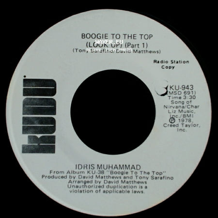 Idris Muhammad - Boogie To The Top (Look Up) (Part 1) / Boogie To The Top (Look Up) (Part 1) side A