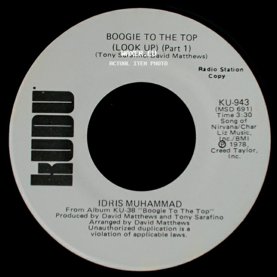 Idris Muhammad - Boogie To The Top (Look Up) (Part 1) / Boogie To The Top (Look Up) (Part 1) side B