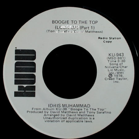 Idris Muhammad - Boogie To The Top (Look Up) (Part 1) / Boogie To The Top (Look Up) (Part 1) side A