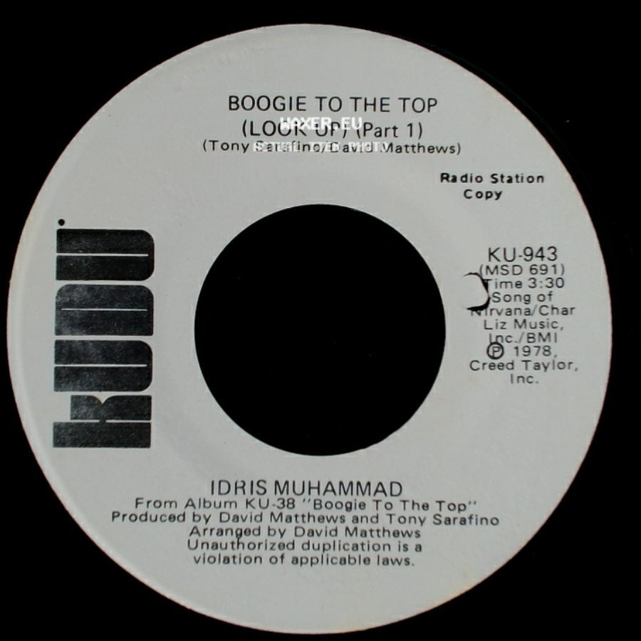 Idris Muhammad - Boogie To The Top (Look Up) (Part 1) / Boogie To The Top (Look Up) (Part 1) side B