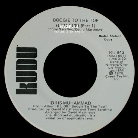 Idris Muhammad - Boogie To The Top (Look Up) (Part 1) / Boogie To The Top (Look Up) (Part 1) side A