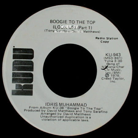 Idris Muhammad - Boogie To The Top (Look Up) (Part 1) / Boogie To The Top (Look Up) (Part 1) side B