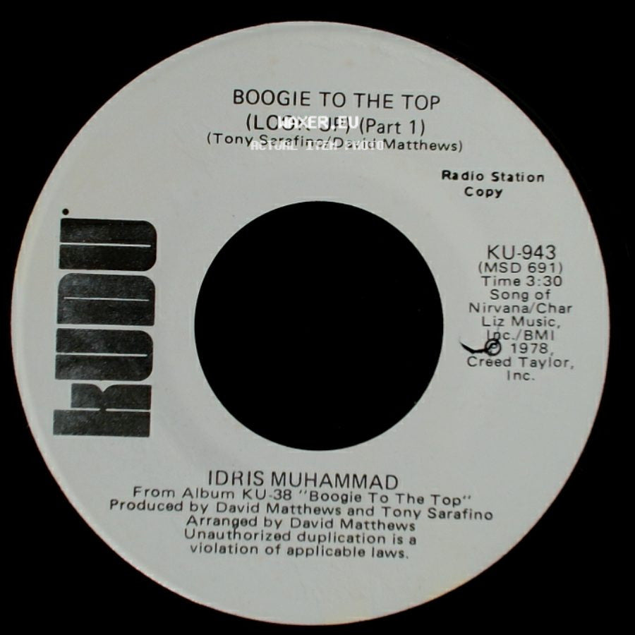 Idris Muhammad - Boogie To The Top (Look Up) (Part 1) / Boogie To The Top (Look Up) (Part 1) side B