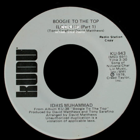 Idris Muhammad - Boogie To The Top (Look Up) (Part 1) / Boogie To The Top (Look Up) (Part 1) side A