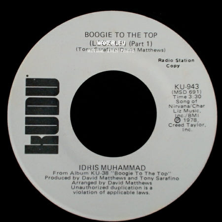 Idris Muhammad - Boogie To The Top (Look Up) (Part 1) / Boogie To The Top (Look Up) (Part 1) side A