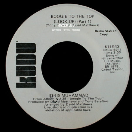 Idris Muhammad - Boogie To The Top (Look Up) (Part 1) / Boogie To The Top (Look Up) (Part 1) side B