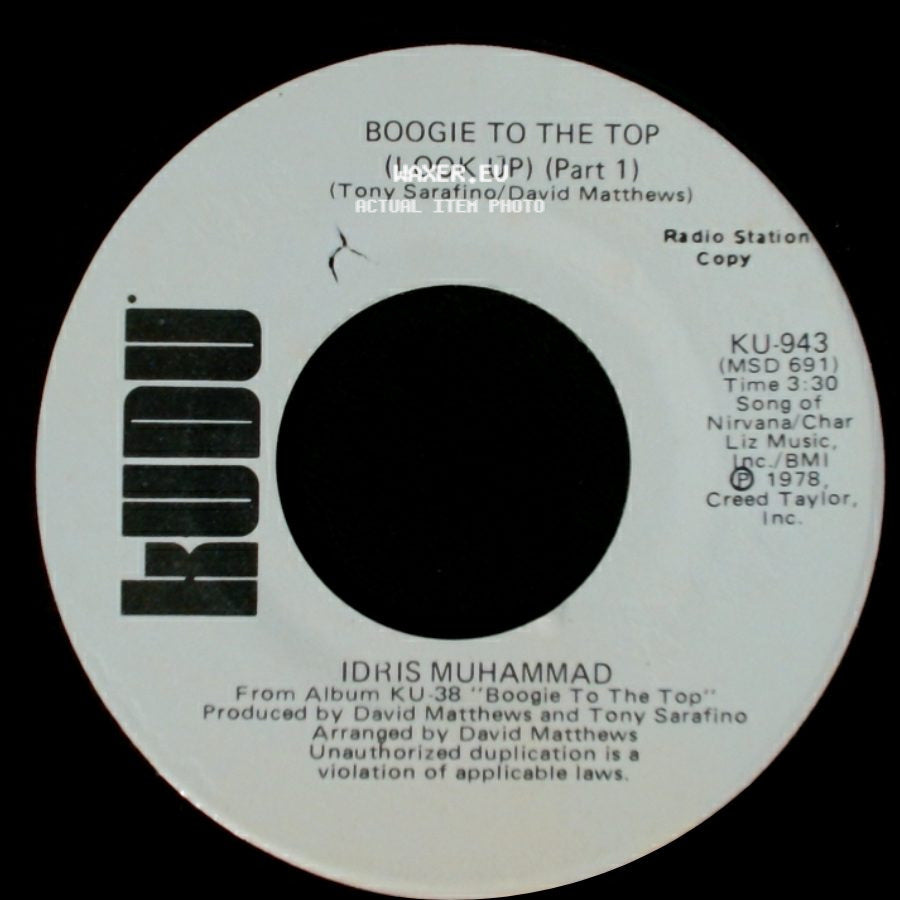 Idris Muhammad - Boogie To The Top (Look Up) (Part 1) / Boogie To The Top (Look Up) (Part 1) side B