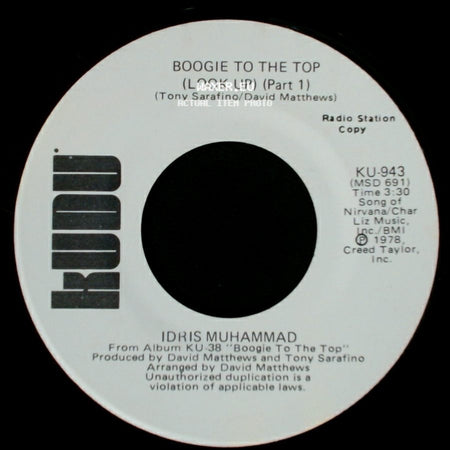Idris Muhammad - Boogie To The Top (Look Up) (Part 1) / Boogie To The Top (Look Up) (Part 1) side A
