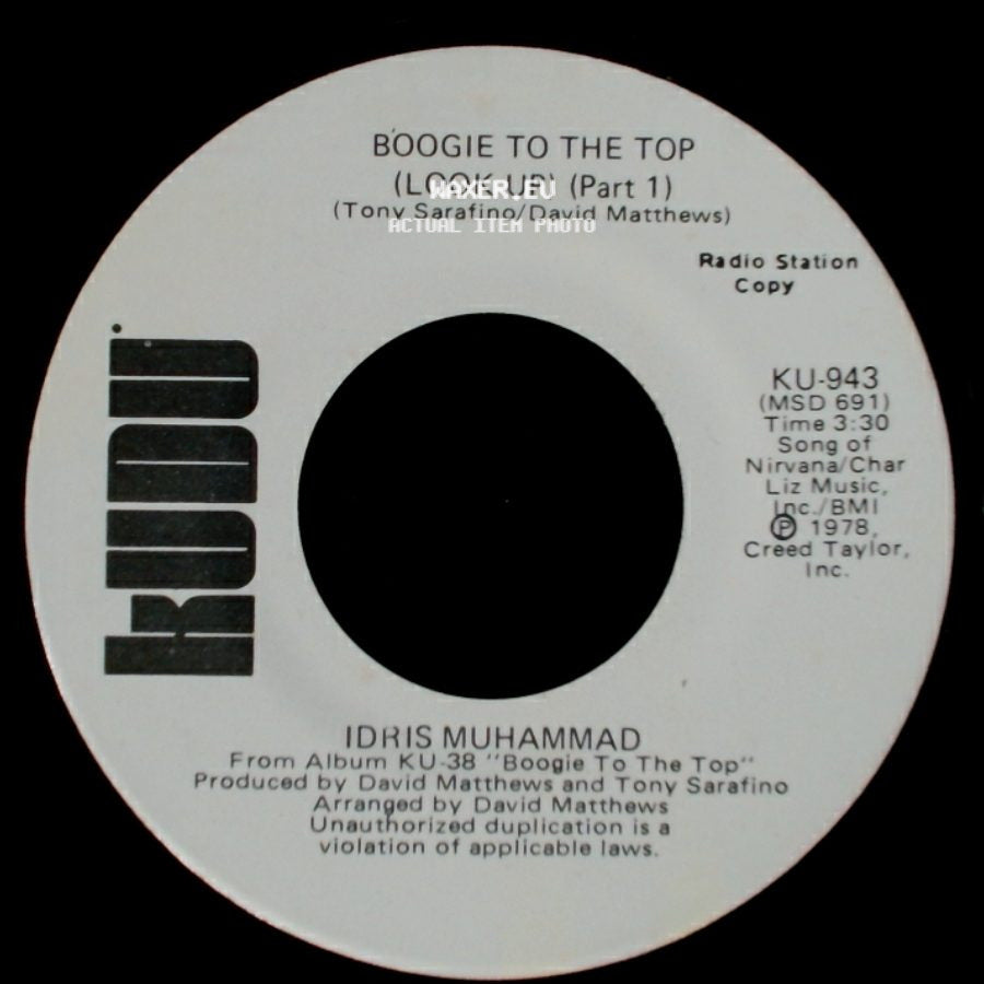 Idris Muhammad - Boogie To The Top (Look Up) (Part 1) / Boogie To The Top (Look Up) (Part 1) side A