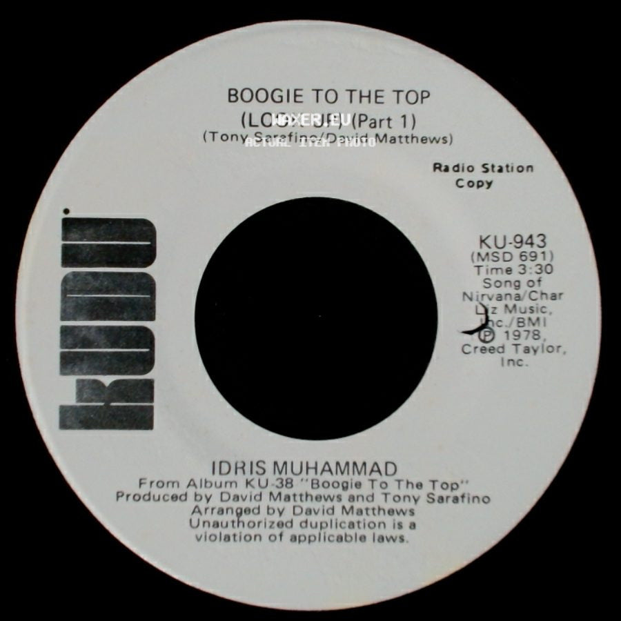 Idris Muhammad - Boogie To The Top (Look Up) (Part 1) / Boogie To The Top (Look Up) (Part 1) side B