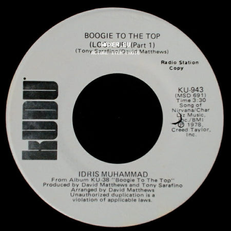 Idris Muhammad - Boogie To The Top (Look Up) (Part 1) / Boogie To The Top (Look Up) (Part 1) side B
