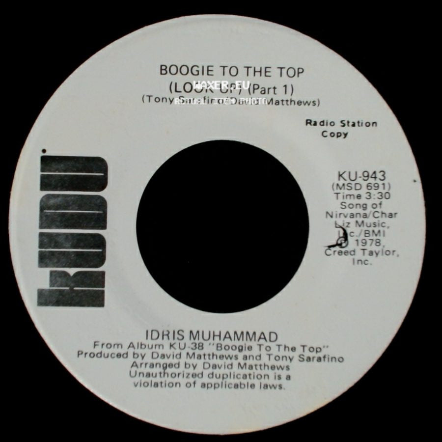 Idris Muhammad - Boogie To The Top (Look Up) (Part 1) / Boogie To The Top (Look Up) (Part 1) side B