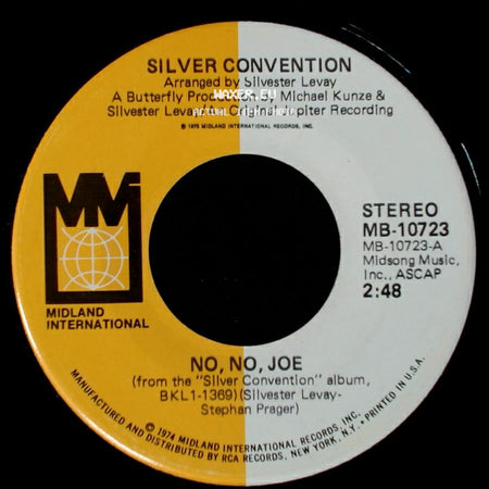 Silver Convention - No, No, Joe / Another Girl side A