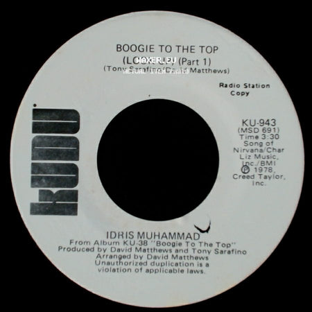 Idris Muhammad - Boogie To The Top (Look Up) (Part 1) / Boogie To The Top (Look Up) (Part 1) side A