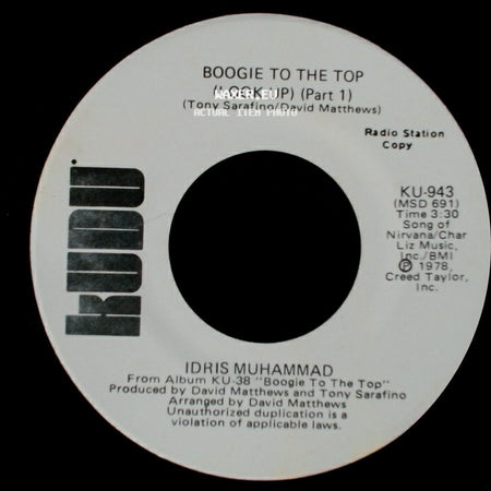 Idris Muhammad - Boogie To The Top (Look Up) (Part 1) / Boogie To The Top (Look Up) (Part 1) side B