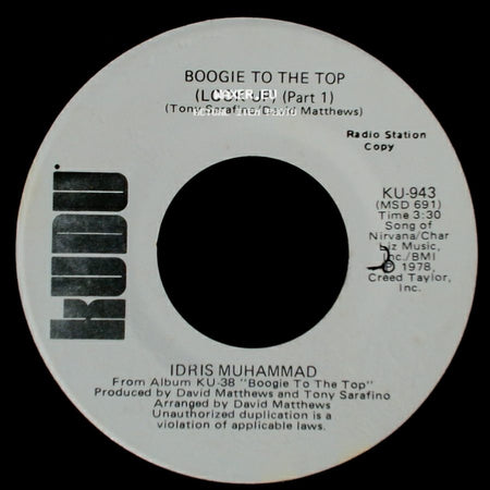 Idris Muhammad - Boogie To The Top (Look Up) (Part 1) / Boogie To The Top (Look Up) (Part 1) side A