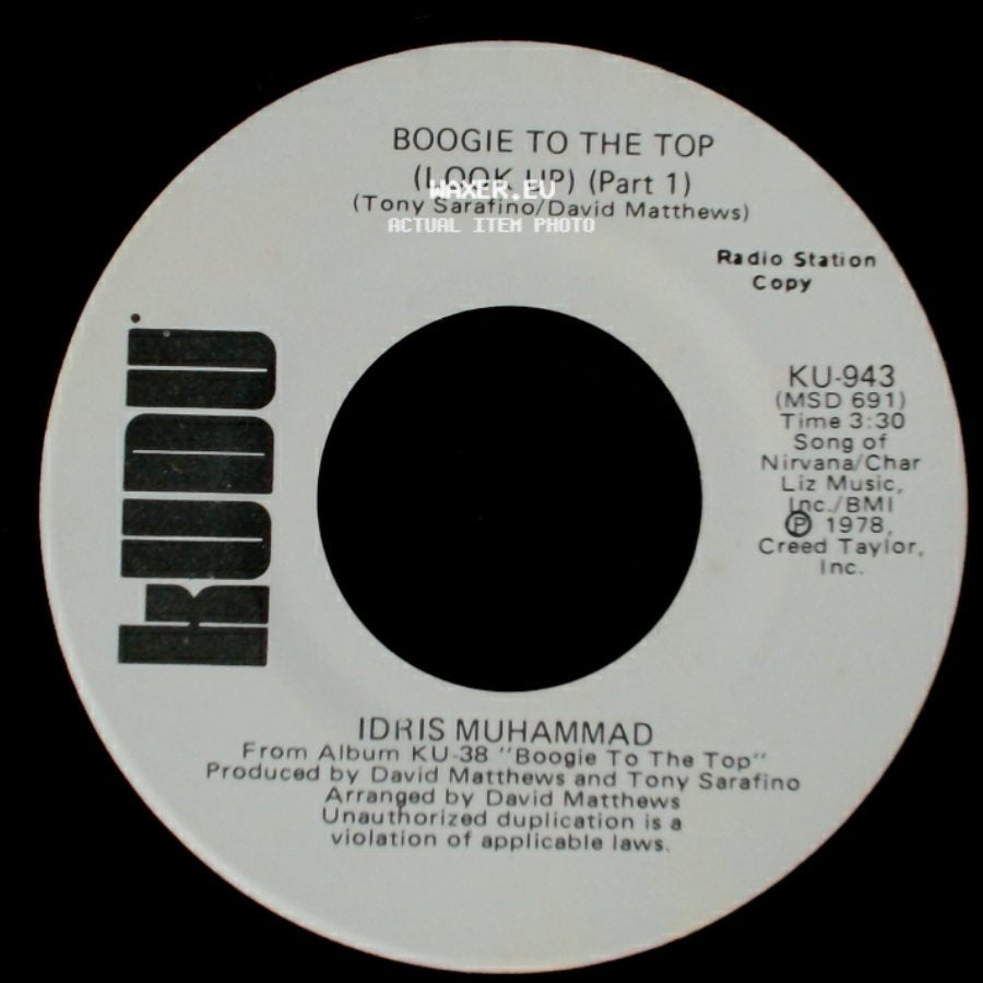 Idris Muhammad - Boogie To The Top (Look Up) (Part 1) / Boogie To The Top (Look Up) (Part 1) side B