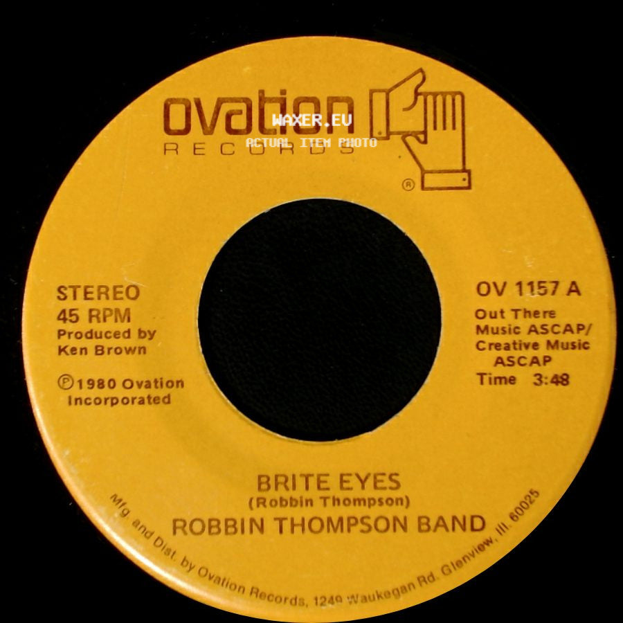 Robbin Thompson Band - Brite Eyes / That's Alright side A