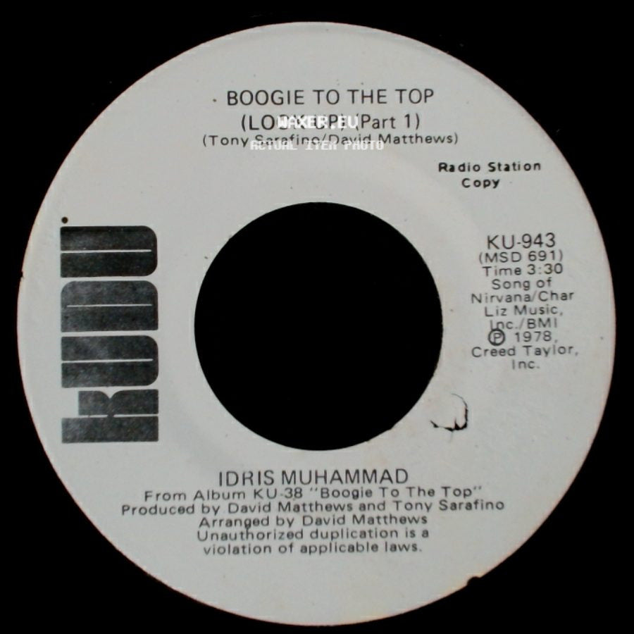 Idris Muhammad - Boogie To The Top (Look Up) (Part 1) / Boogie To The Top (Look Up) (Part 1) side A