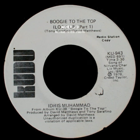Idris Muhammad - Boogie To The Top (Look Up) (Part 1) / Boogie To The Top (Look Up) (Part 1) side A