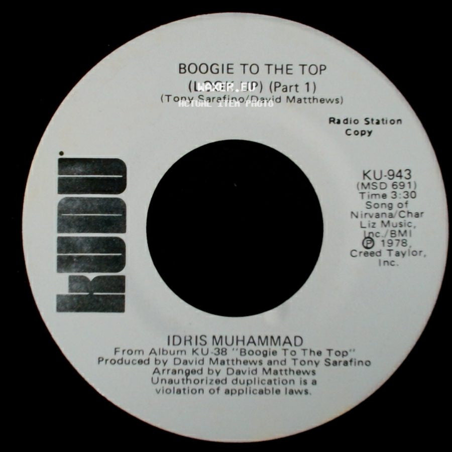 Idris Muhammad - Boogie To The Top (Look Up) (Part 1) / Boogie To The Top (Look Up) (Part 1) side B