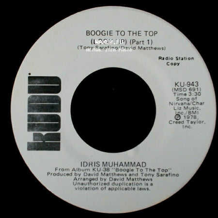 Idris Muhammad - Boogie To The Top (Look Up) (Part 1) / Boogie To The Top (Look Up) (Part 1) side B