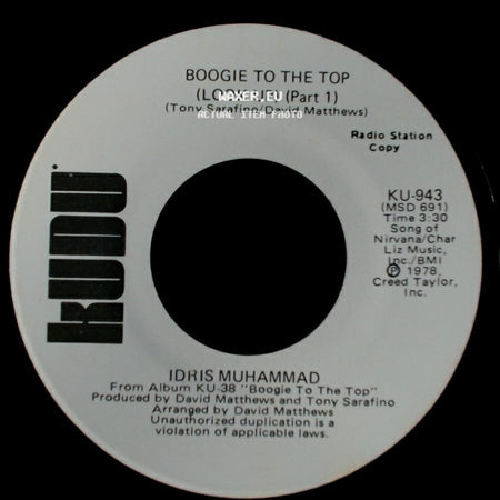 Idris Muhammad - Boogie To The Top (Look Up) (Part 1) / Boogie To The Top (Look Up) (Part 1) side B