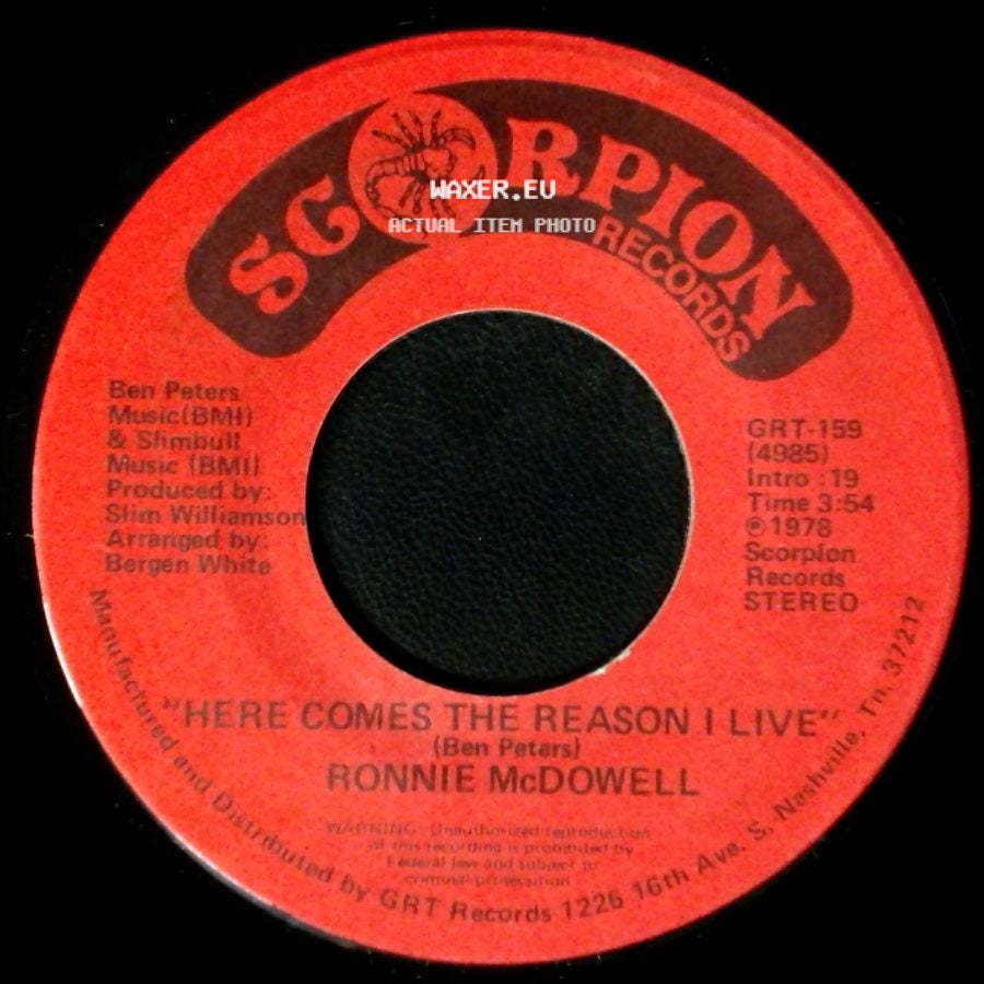 Ronnie Mcdowell - Here Comes The Reason I Live / Travelin', Wanderin' Man side A