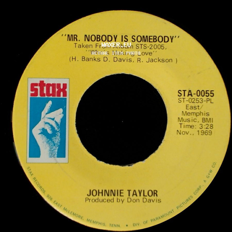 Johnnie Taylor - Love Bones / Mr. Nobody Is Somebody side B