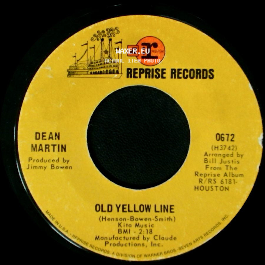 Dean Martin - You've Still Got A Place In My Heart / Old Yellow Line side B