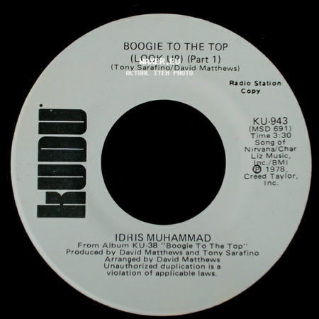 Idris Muhammad - Boogie To The Top (Look Up) (Part 1) / Boogie To The Top (Look Up) (Part 1) side A