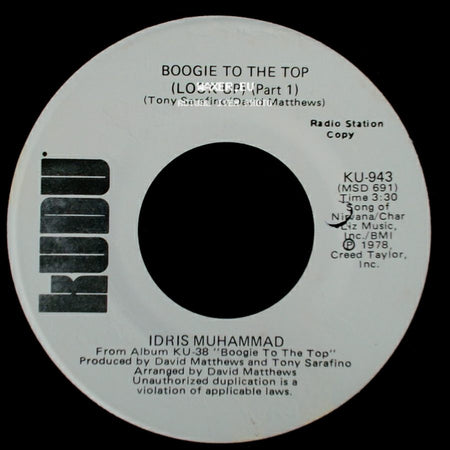 Idris Muhammad - Boogie To The Top (Look Up) (Part 1) / Boogie To The Top (Look Up) (Part 1) side B