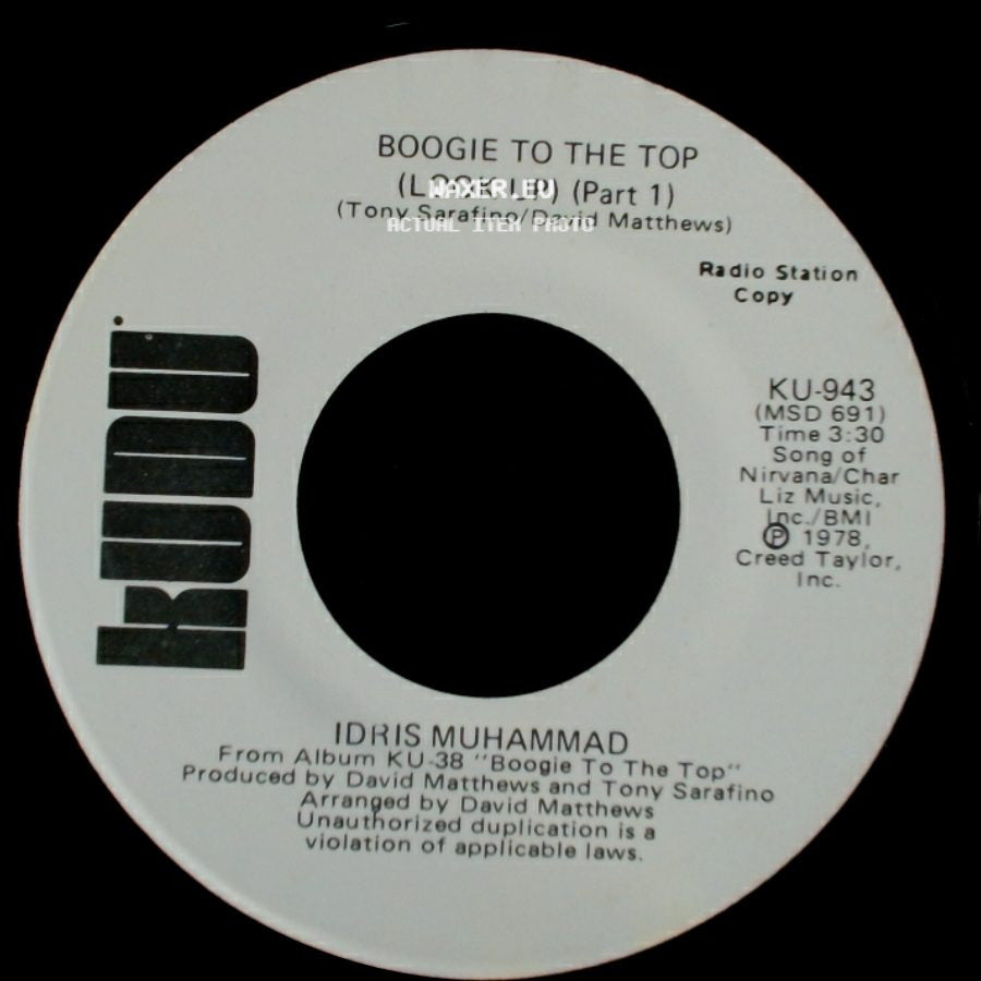 Idris Muhammad - Boogie To The Top (Look Up) (Part 1) / Boogie To The Top (Look Up) (Part 1) side B